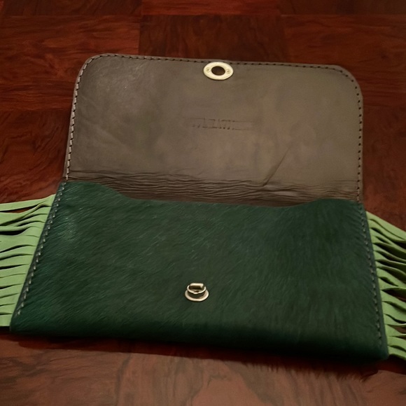 LovLeathers *NEW* SOLD OUT Handmade Cowhide Leather Western Clutch Purse - Picture 8 of 11